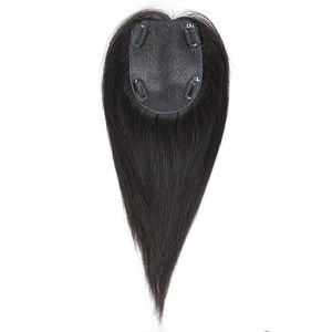 FYD Wholesale <strong>Cheap</strong> Ultra-thin Swiss Net Human Hair Topper Butterfly Shape 9*12 with 25 30cm Straight Hair Topper for Women - Product Image 3