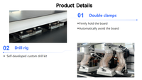 Machine de perçage CNC six axes multi-broches 3,5 kW avec système de contrôle 3D pour la fabrication professionnelle de meubles et d'armoires