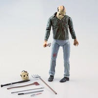Figura de Acción de Jason, Edición Deluxe 3D, Personalizada, de PVC, Clásica de Terror, Recrea la Figura de NECA del Viernes Negro