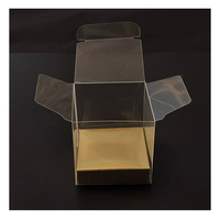 Boîte d'emballage pliable transparente personnalisée en plastique PVC PET acétate boîte carrée transparente étanche dure en plastique PET transparent