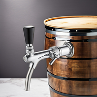 Qualité supérieure réglable 304 acier inoxydable G5/8 contrôle de débit robinet de bière vin boisson accessoires de barre en métal