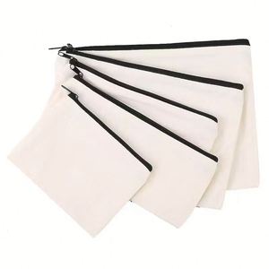Customizable Logo <b>Drawstring</b> Tote Organic Cotton <b>Canvas</b> <b>Bag</b> With Long Handle Letter Pattern - Product Image 1