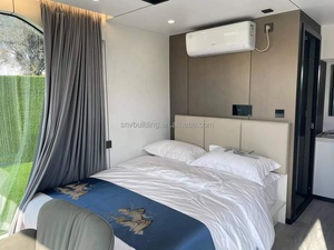 SINOVA 20ft Steel Container Houseboat Cabin With Modern Design Ready Made &amp; Fully Decorated For Hotel Resort Camping Use - Product Image 3