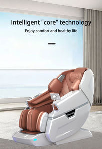 Fauteuil de <span class=keywords><strong>massage</strong></span> électrique 4D pliable portable moderne de luxe à gravité zéro avec coussin chauffant, écran LCD, Bluetooth, commande vocale intelligente - Product Image 2