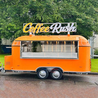 Nouvelle Vente Chaude 2026 : Camion de Restauration Rétro Arrondi avec Cuisine Complète – Idéal pour Hot-dogs, Café, Glaces et Fast-food