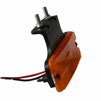 Haute Qualité 4 Pouces Rectangle Côté Marqueur Lumière 10-30V Ambre 3 Piranha LED Dégagement Réflecteur Lumière pour Camion Remorque Voiture RV