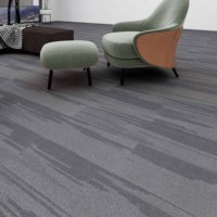 Dalles de moquette pour bureaux commerciaux, motif géométrique, gris foncé, ignifuges, écologiques, adaptées aux animaux domestiques, usage domestique, haute qualité