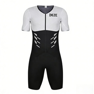 Roupa de Ciclismo e Triatlo Masculina Personalizada com LOGO, Respirável, de Secagem Rápida, Compressão em Poliéster e Spandex, Design com Impressão Digital - Product Image 1
