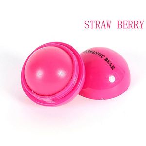 Baume à lèvres en forme de mini-boule ronde à la saveur vanille avec logo personnalisé pour les activités promotionnelles - Product Image 3