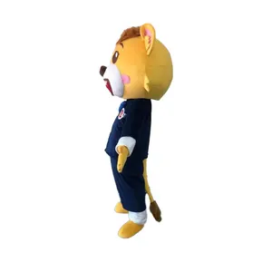 Custom Design Mascot Manufacturer OEM Soft Plush Mascot Costume Tiger Realistic Animal Cartoon Character Mascot Costumes