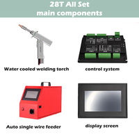 HXLASER Kit de torches de soudage industrielles 4 en 1 21T 23T 28T 28F pour soudeuse laser portative SUP pour réfrigérateurs