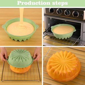 แม่พิมพ์ดอกไม้ทรงกลมซิลิโคนขนาด 9.8 นิ้ว ถาดอบเค้ก - Product Image 6