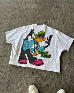 T-shirt court de luxe pour homme, blanc uni, 300 GSM, 100 % coton, basique, unisexe, à manches courtes, avec paillettes, Hombre - Product Image 3