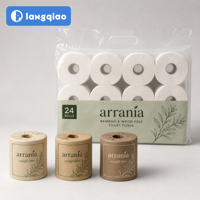 Papier toilette Arrania en pâte de bois vierge, biodégradable, doux et respectueux de la peau, directement de l'usine, OEM ODM, agent personnalisé recherché, vente en gros en vrac