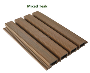 Revestimiento de Madera Natural Mixta de Teca, Revestimiento de Listones Compuestos para Paredes, Paneles para <span class=keywords><strong>Fachadas</strong></span> Ventiladas, <span class=keywords><strong>Panel</strong></span> Exterior de Madera de Teca - Product Image 5