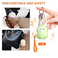 Mini alarme personnelle avec porte-clés pour la protection d'urgence en voyage en extérieur, alarme de sécurité pour l'autodéfense