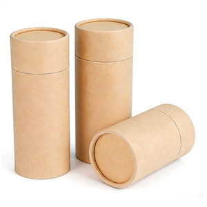 Scatole Cilindriche in Cartone Riciclabile Personalizzate per Alimenti, Caramelle, Caffè, Tè, Confezioni in Tubo di Carta - Product Image 2