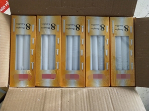 Bougies de <span class=keywords><strong>cire</strong></span> <span class=keywords><strong>cire</strong></span> de paraffine blanche bon marché/<span class=keywords><strong>bougie</strong></span> domestique cannelée en bâton/velas/bougies - Product Image 4