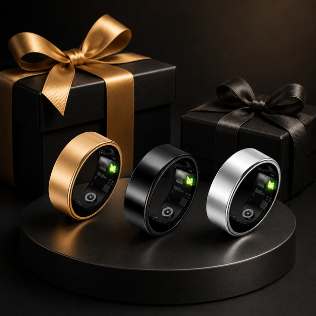 Smart Ceramic Ring with NFC Function Heart Rate Sleep Monitoring Fitness Tracker for Men Women