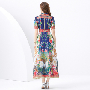 Vestidos Casuales Elegantes para Mujer, Estilo Clásico con Flores, Vestido Vintage - Product Image 6