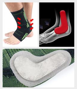 Manga de compresión de soporte de tobillo de tejido 3D de neopreno con cierre de hebilla para deportes Fitness-Ajustable duradero anticolisión - Product Image 3