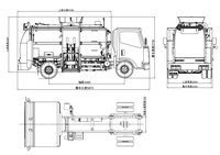 Vente directe usine Dongfeng HOWO Jmc Super-Above Camion benne à ordures de cuisine Nouveau design Diesel Compacteur Recyclage Boîte de vitesses automatique