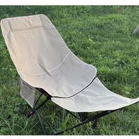 Chaise de camping portable double usage, chaise de plage pliante inclinable moderne en fer, table de camping réglable à plusieurs niveaux, pêche