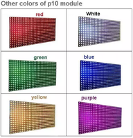 Offre Spéciale extérieur P10 Monochrome Module LED écran d'affichage 1000cd luminosité 2 ans de garantie fabricant direct haute visibilité