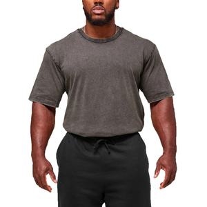 Camiseta de Hombre Personalizada con Logotipo, Estilo Americano de Verano, Simple, de Algodón Puro, de Manga Corta, Holgada y Moderna - Product Image 1