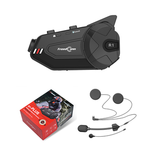 Intercomunicador Bluetooth para Casco de Motocicleta FreedConn R1-PLUS con Grabación, WiFi, Lente de 1080P, Conversación Grupal de 6 a 8 Personas, Impermeable - Product Image 1
