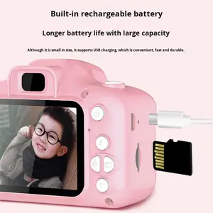 กล้องสำหรับเด็กหน้าจอ HD ขนาดเล็ก1080P กล้องวิดีโอของเล่นเด็กของขวัญวันเกิดกล้องดิจิตอลสำหรับเด็ก - Product Image 4