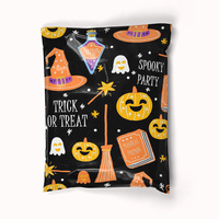 Logo personnalisé noir écologique en plastique poly mailer sac sacs d'expédition pour vêtements sacs d'expédition