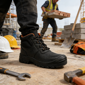 Chaussures <span class=keywords><strong>de</strong></span> travail <span class=keywords><strong>l</strong></span>égères à embout d'acier pour hommes - Chaussures <span class=keywords><strong>de</strong></span> sécurité imperméables antidérapantes pour la construction, le soudage, <span class=keywords><strong>l</strong></span>'atelier - Product Image 6