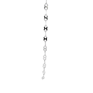 Collar Ajustable de Platino Pt950 Blanco Pulido con Incrustaciones de Estrellas, Brillante y Delicado, para Uso Diario en Mujeres - Product Image 1