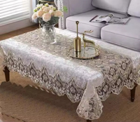 Nappe en velours beige brodée de dentelle pour réception de mariage, hôtel, fête, salle de bal, décoration de table de salle à manger, vente en gros