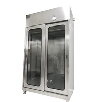 Nouvelle salle de purification d'usine sans poussière en acier inoxydable pour vestiaires, avec FFU de niveau 100, efficacité de filtration de 95% et désinfection
