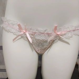 Culottes sexy européennes et américaines, taille froncée, nœud, culottes string innocentes et sexy pour filles - Product Image 1
