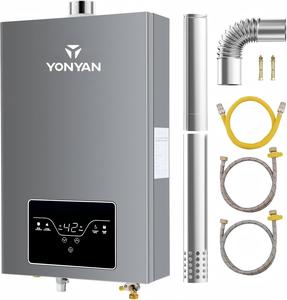 12L-18L High Quality Natural Copper Constant Temperature Grey Color Forced Exhaust Fast Instant Water Heater Home <strong>Kitchen</strong> - Product Image 1