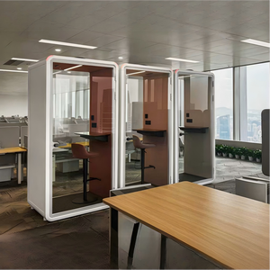 Cabina de Oficina Privada Insonorizada con Cristal, Diseño Minimalista, Cabina Independiente para Oficina en Casa, Espacio de Trabajo, Sala de Reuniones - Product Image 2