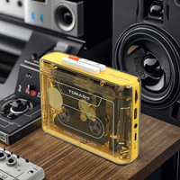OEM ODM Lecteur de cassettes stéréo portable transparent Lecteur de musique baladeur Enregistreur de cassettes pour cadeau de Noël