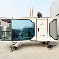 Capsule spatiale mobile haut de gamme, structure en acier intelligente, maison en EPS, hôtel conteneur, B&B, camping pour influenceurs en sites touristiques