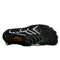 HEVA Chaussures aquatiques unisexe personnalisées en caoutchouc, épaisses, pour la plage, pieds nus, à bout large, pour yoga, fitness, natation, avec semelle intermédiaire en EVA, séchage rapide, souples