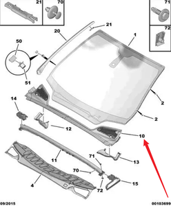 Pièces automobiles Grille d'admission du panneau avant pour Peugeot Citroen C4L C4SHIJIA OEM 98165670XT 96765673XT - Product Image 2