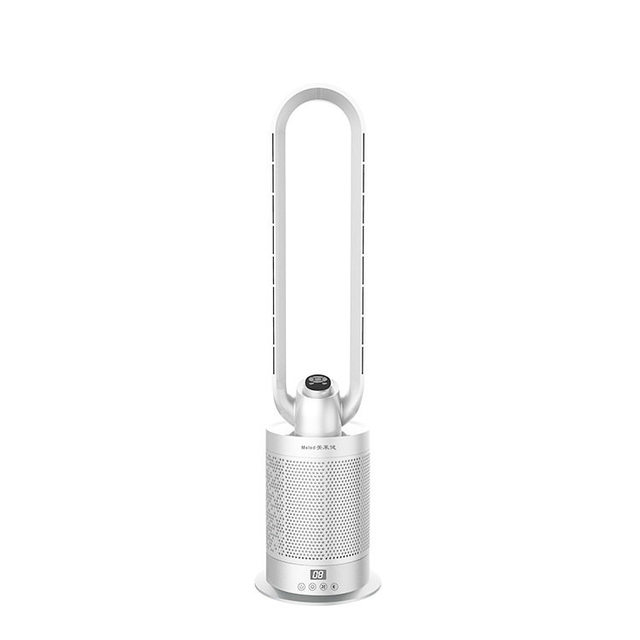 Negative Ion Air Purification Bladeless Tower Fan Cool Warm Dual-Use Household Floor Heating Fan Remote Control Low Noise Energy