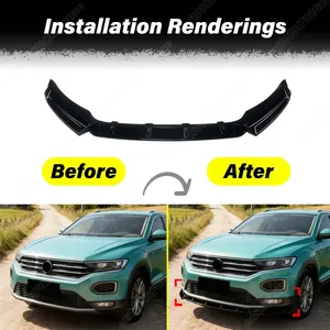 Kit d'accessoires de décoration pour pare-chocs avant d'automobile, édition standard, pour T-Roc 2018 2019 2020 2021 2022 - Product Image 2