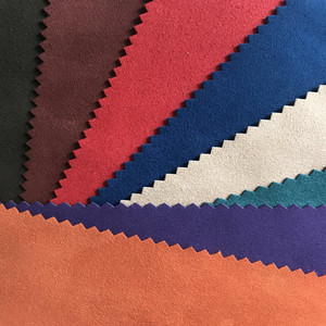 Suede <b>Fabric</b> <b>Medium</b> Weight Woven Polyester Cotton Brushed Sueded Car Interior Use Plain Solids Home Deco <b>Fabric</b> - Product Image 1