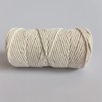 Cordon en coton simple de qualité supérieure RAINBOW DUST, couleur unie, fil pour macramé, corde en coton 5MM