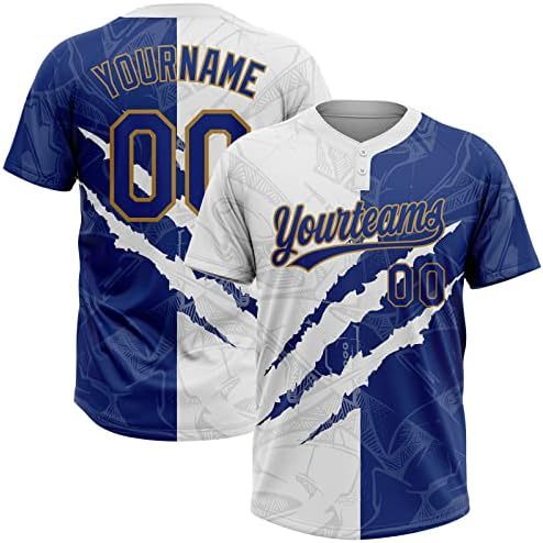 Graffiti Old Gold-royal Blue-white