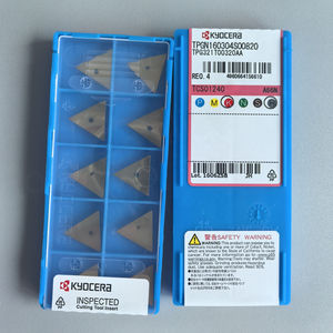 TPGN160304SO0820 A66N Plaquettes en carbure triangulaires OEM Kyocera pour tournage CNC, lame de 12 mm, épaisseur de 2,5 mm, revêtement TPCD PCBN, HRC45 - Product Image 2