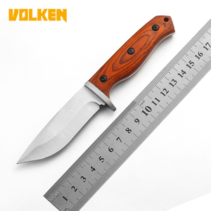 Vintage Camping Survival Festes Messer Rutsch fester Holzgriff & <span class=keywords><strong>420</strong></span> Edelstahl klinge Perfekt für die Jagd auf Abenteuer im Freien - Product Image 2